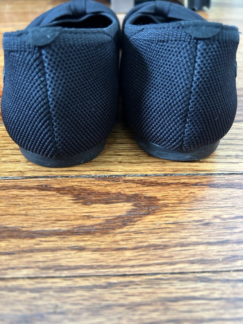 VIVAIA Black Bow Pointed-Toe Knit Flats - Picture 4 of 7